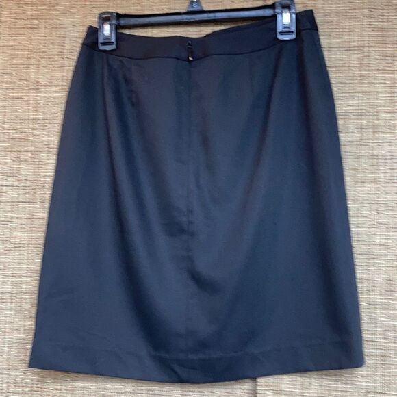 LOFT black lined pencil skirt - Picture 3 of 4